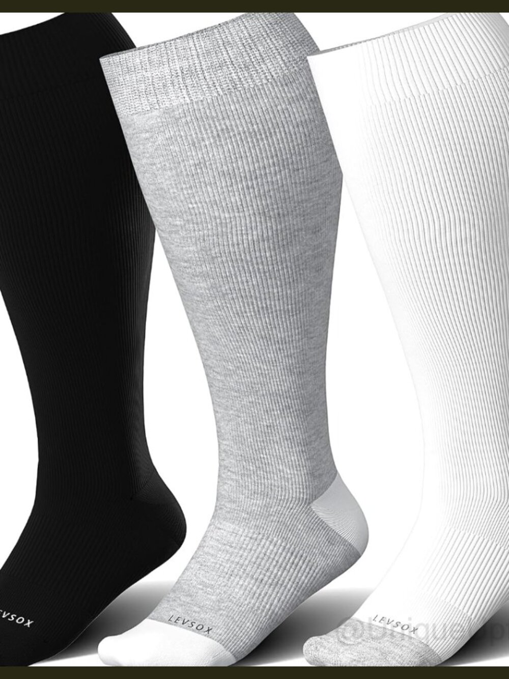 Wide Calf Compression Socks 15-20mmHg Knee High Support Stockings